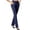 #0068-Navy, variant on Womens High Waist Wide Leg Yoga Pants with Pockets Loose Slim Casual Work Trousers Bottoms for Daily Office