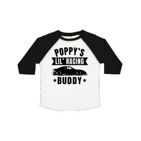 

Inktastic Poppy s Lil Racing Buddy with Car Silhouette Gift Toddler Boy or Toddler Girl T-Shirt
