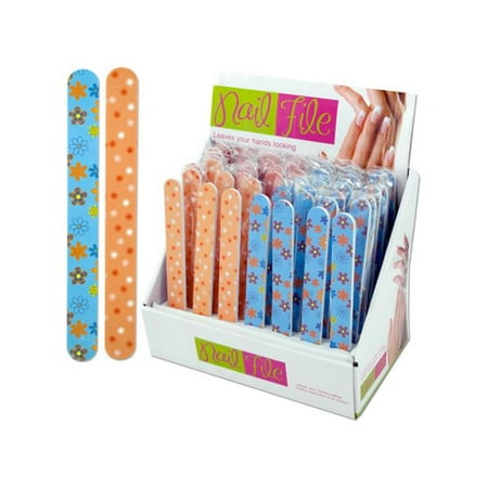 Fun print nail file display - Case of 56