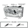 thumbnail image 3 of Spec-D Tuning Chrome Housing Clear Lens Projector Headlights W/R8 SMD LED Lights Compatible with 1999-2004 Ford F250 F350 F450 F550 Super Duty, Left + Right Pair Headlamps Assembly, 3 of 7