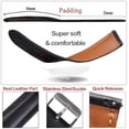 thumbnail image 7 of 20mm Black Leather Watch Band Men Quick Release Replacement Strap Soft Handmade Wristband Stainless Steel Buckle, Vintage Gift for Father's Day Dad Son Husband DH-201-20MM, 7 of 7