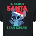 thumbnail image 3 of Lilo & Stitch - Dear Santa I Can Explain - Juniors Cropped Cotton Blend T-Shirt, 3 of 5