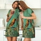 thumbnail image 4 of Easygdp Retro Birds Camisón de manga corta para mujer, informal, estampado, 4 of 6