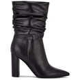 thumbnail image 5 of NINE WEST Womens Black Padded Denner Pointed Toe Cone Heel Dress Slouch Boot 8 M, 5 of 5