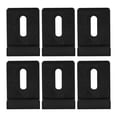 thumbnail image 1 of FUTUREORYY 6 Pcs Clips de Support de Miroir en Acier Inoxydable pour Montage Mural avec Tampons de Protection en Caoutchouc, 1 of 7