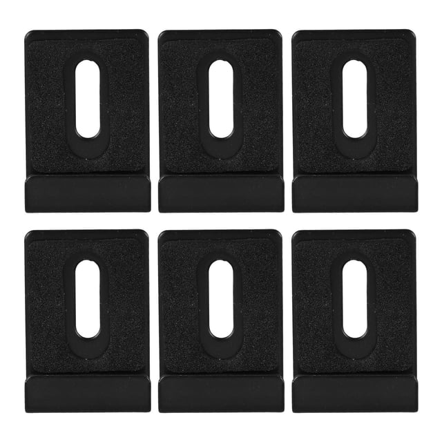FUTUREORYY 6 Pcs Clips de Support de Miroir en Acier Inoxydable pour Montage Mural avec Tampons de Protection en Caoutchouc