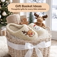 thumbnail image 3 of TEAHOO Toddler Christmas Slippers Santa Reindeer Non-Slip Warm Indoor Bedroom Holiday Slippers Beige Santa Toddler 8, 3 of 7