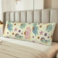 thumbnail image 6 of Picia Turtle Crab Sea Horse Body Pillow Cover - Super Soft Microfiber 20x54 Body Pillow Case - Envelope Closure, Wrinkle, Stain Resistant Body Pillow Cover,Elegant Bedding, 6 of 8