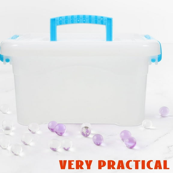 Masteelf Laundry Pod Container Holder Dispenser With Lid Handle Plastic Storage Box For 100 Laundry Pod Room Organization Laundry Dishwasher Pod Room Organization