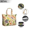 thumbnail image 3 of Floral and Hummingbird Illustration Weekender Bag, Large Capacity Carry-On Tote with Secure Zipper Closure for Women, 3 of 5