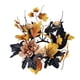 thumbnail image 2 of 万圣节丰收节黑色烛台花环装饰仿真花桌台花圈摆件 香槟花款(不含蜡烛 仅花环), 2 of 7