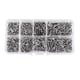thumbnail image 1 of M Buder 800pcs M2 Tornillos Autorroscantes de Cabeza Plana Acero al Carbono para Madera y Sujetador de Herrajes con Caja, 1 of 9