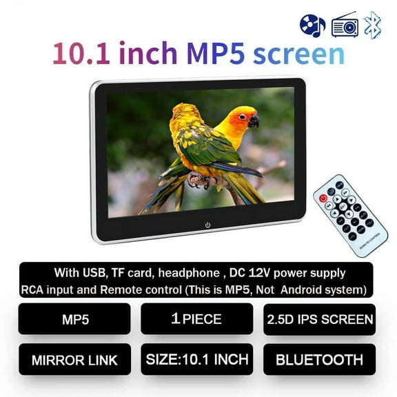 10.1 Inch digital touch screenpanel Car Headrest Monitor MP5 Player Mirror Link FM HD With USB Screen Multimedia Player