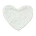 thumbnail image 2 of Rirozkan Plush Coaster Set, Heart Shaped Felt Placemats for Drinks, Heat Resistant Table Mat for Cups and Mugs, for Dining Table Desk Home Decor, White, 2 of 6
