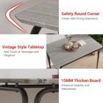 thumbnail image 4 of 5 Pcs Kitchen Table Set, Dining Table Set for 4, Rectangular Dinging Room Table with Soft Cushioned Chairs, Breakfast Nook, Modern Table Set for Small Places, Apartment, 4 of 7