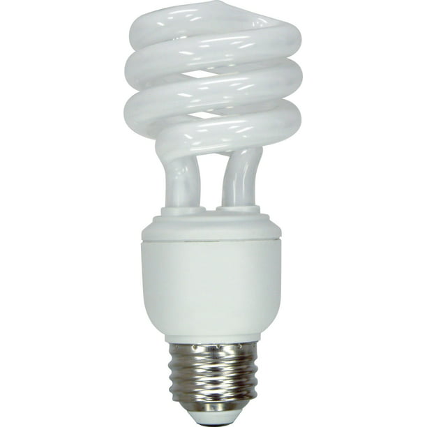 GE Lighting 47435 Smart Spiral CFL 15-Watt (60-watt 950- Lumen T3 Light Bulb with Medium Base, 1-Pack - Walmart.com