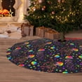 thumbnail image 6 of Yiaed Rainbow Jellyfishes Print Christmas Tree Skirt , Tree SkirtsTree Mat for Christmas Winter Holiday Indoor Decorations-30", 6 of 7