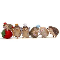 MLINS Resin Hedgehog Figure for Home Decoration Durable and Lovely Multi Color Standing 3 5 Inches