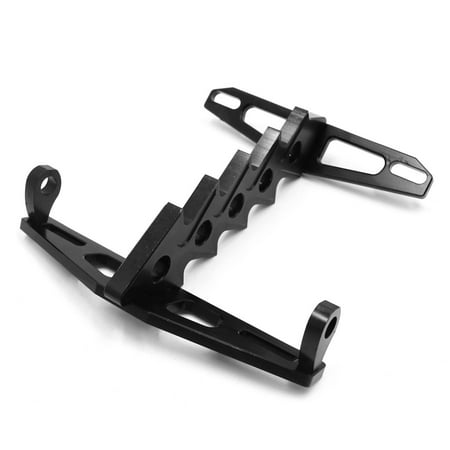 Cnc Metal Tail Holder - Fish Bone Shaped Motorcycle CNC Tail License Plate Frame Bracket Holder Black