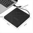 thumbnail image 3 of External DVD CD Drive USB 3.0 Type-C 5 in 1 DVD Burner Player Reader with SD/TF & USB Slots Optical Drives, 3 of 6