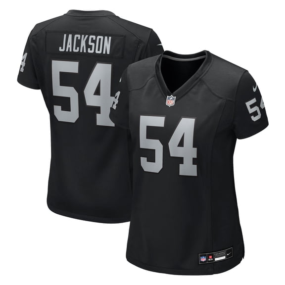 Women's Nike Brennan Jackson Black Las Vegas Raiders Team Game Jersey