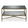 thumbnail image 4 of Bowery Hill Modern / Contemporary Gold Metal and Glass Coffee Table, 4 of 5