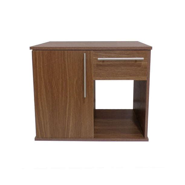 Gabinete para Baño DECOMOBIL GABINETE 08 con Puerta Y Cajón Sin Lavabo Y Monomando Nogal Neo