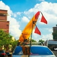 thumbnail image 4 of 2pcs Kayak Tow Flags Red Safety Hooked Kayak Flag for Boat Canoe Trailer Safety Warning, 4 of 8