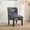 Black, variant on Chalkboard Shadow Print Chair with Removable Legs / Comfortable Seat Height