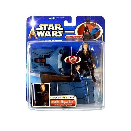 Star Wars: Episode 2 Deluxe Anakin Skywalker with Force Flipping Attack Action Figure