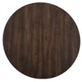 thumbnail image 6 of Benjara Aged Look Round Table In Rubberwood Brown, 6 of 7