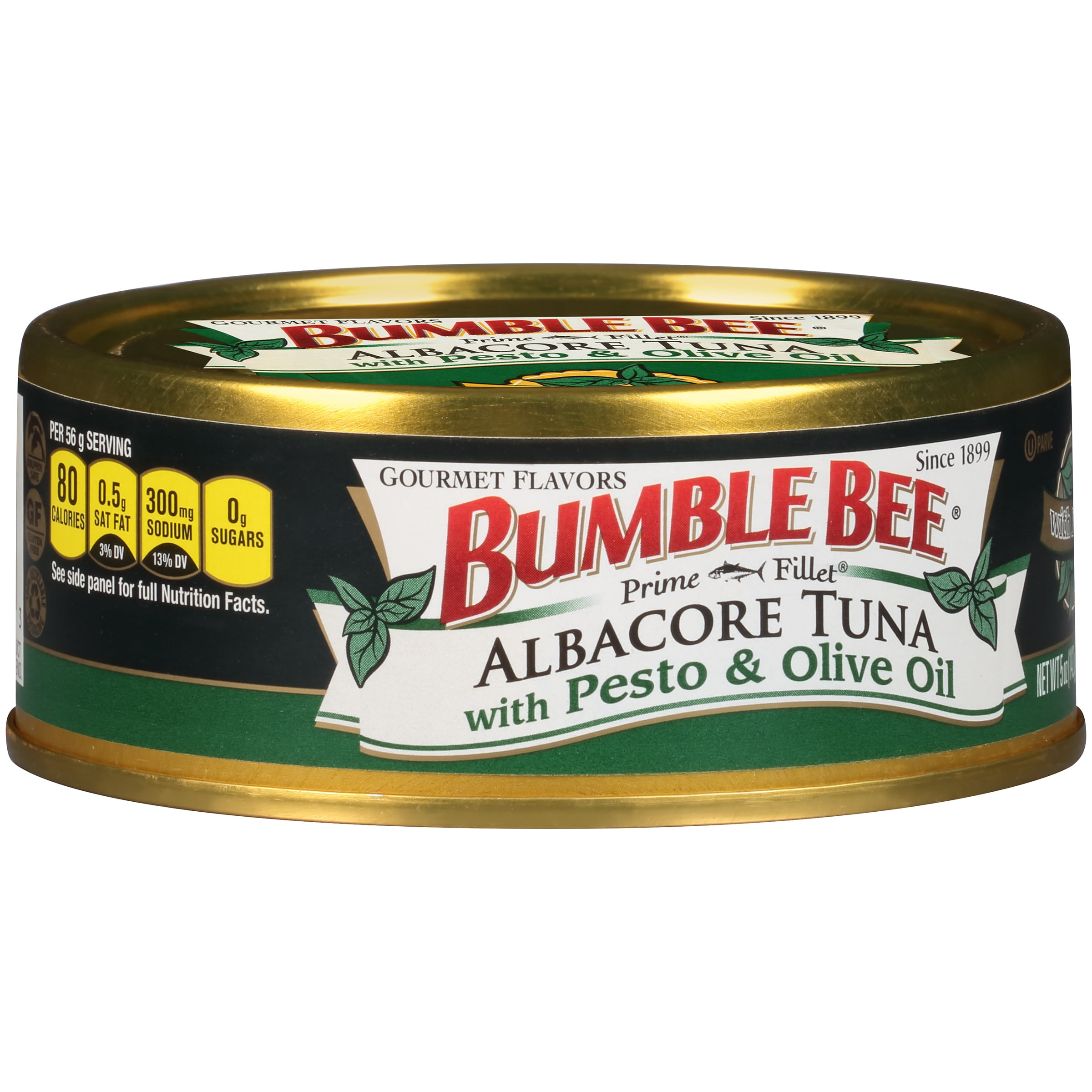 Bumble Bee Prime Fillet Solid White Albacore Tuna in Olive Oil, Pesto, 5oz can by Bumble Bee Seafoods