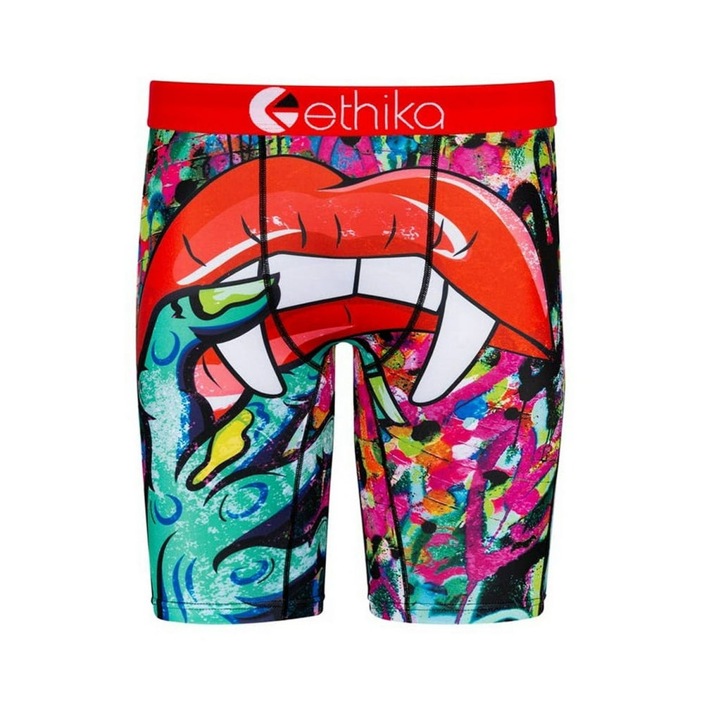 Ethika Ethyka Multi Color Love Bites Print Boxer Briefs Man's