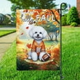 thumbnail image 3 of Hello Fall Bichon Frise Football Welcome Autumn with Leaves Pumpkins Garden Flag 12x18in Double Sided Bichons Dog Lovers Gifts Idea Outdoor Decor - 00012, 3 of 5
