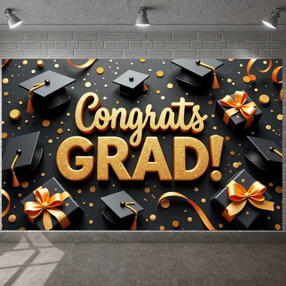 Pink Theme Graduation Banner Graduation Cap Design Class of 2026 Display Polka Dot Balloons Star Decorations Graduation Backdrop for Graduation Ceremony Class of 2026 Party Graduation Photo Shoot