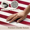 thumbnail image 6 of ODIKA 8'x10' Washable Area Rug Non-Slip Chair-Friendly Mat July Patriotic Stars Stripes Independence Fourth Reinforced Flannel for Dining Room, Large Office, Lounge, 6 of 7