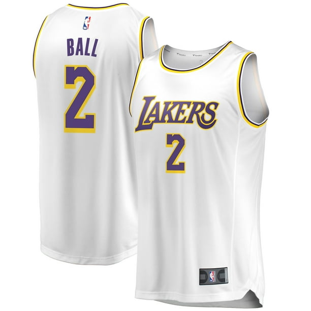 Lonzo Ball Los Angeles Lakers Fanatics Branded Youth Fast Break ... Lonzo Ball Los Angeles Lakers Fanatics Branded Youth Fast Break ...