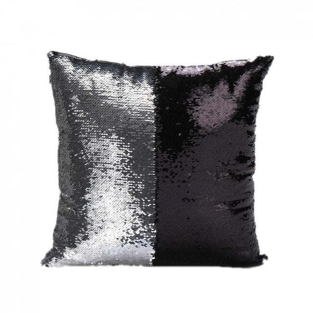 Funda de cojín Reversible de para sofá y cintura, funda de almohada para cama #11 Negro 2 Zulema Funda de almohada
