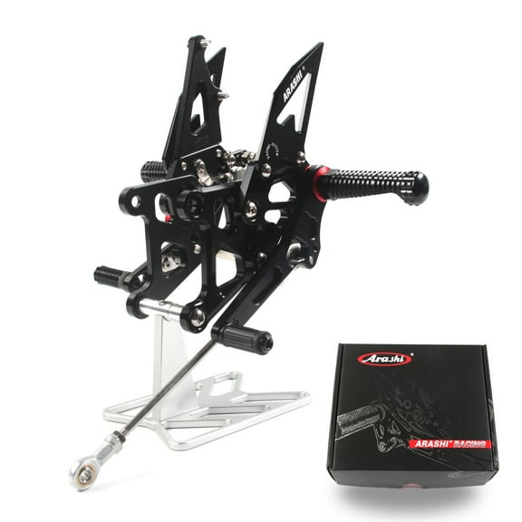 Arashi(Version 2.0) Adjustable Rearsets for HONDA CBR250R 2011 - 2022 Motorcycle Accessories Foot Pegs Footrests Rear Set CBR 250 CBR250 R 250R Black 2012 2013 2014 2015 2016 2017 2018 2019
