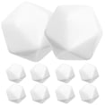 thumbnail image 4 of Set Of 10 Blank White D20 Dice - Acrylic 20 Sided Dice Cubes For Diy Crafts, Math Counting, Teaching, Board Games, Diy Stickers, And Party Fun, 4 of 8