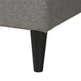 thumbnail image 6 of Baxton Studio Casol Mid-Century Modern Transitional Grey Fabric Upholstered Queen Size Platform Bed, 6 of 10