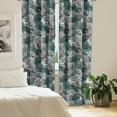 thumbnail image 2 of Ambesonne Tropical Curtains, Proteas Exotic Branches, Pair of 28"x63", Dark Teal and Pale Grey, 2 of 5