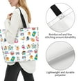 thumbnail image 3 of Fotbe Hello Summer Cat Bolsa Tote Estética de Lona con Estampado para Mujer - Bolsa Reutilizable de Hombro Casual para Vacaciones, Compras, Trabajo y Gimnasio, 3 of 8