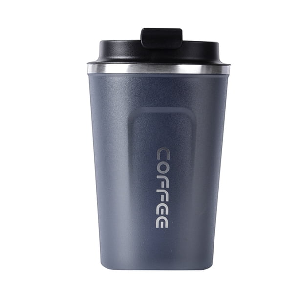 Irfora Taza de café de acero inoxidable Taza térmica aislada a prueba de fugas Taza de café portátil de viaje para automóvil Irfora Taza de café