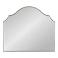 thumbnail image 6 of Kate and Laurel Leanna Glam Wide Horizontal Arch Wall Mirror, 28 x 32, Silver, Sophisticated Arched Bathroom Vanity Mirror with Soft Scallops and Slim Frame, 6 of 8