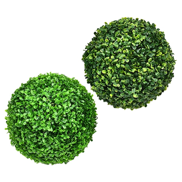 Nestingho 2Ud Bola Topiaria Artificial Verde Con Natural Para De Y Hogar