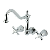 Kingston Brass KS1021ZX Millennium Two-Handle Wall Mount Roman Tub Faucet, Polished Chrome