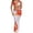 Red, variant on Qingpeng Womens 3 Piece Swimsuit Set Floral Sheer Mesh Tummy Control Beachwear Adjustable Strap Bathing Suit
