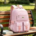 thumbnail image 5 of Orangide Back to School Backpack Plaid Print Waterproof Nylon Large Capacity Multi-Pocket Bookbag for Girls, Boys, Students, Elementary and Middle School, 5 of 6