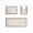 Khaki, variant on 3Pcs Bathroom Mat Set Faux Chenille, Absorbent Toilet Mat and Entry Door Mat, Soft Non-Slip Floor Carpet for Bathroom, Kitchen, Bedroom, Washable Rugs